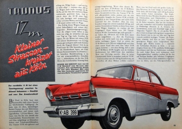 Preview: "Hobby - Das Magazin der Technik" 1957 Ford 17 M NSU Prinz Technical-Magazine (1212)